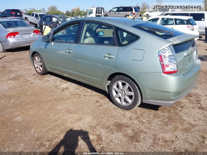 2008 TOYOTA PRIUS VIN JTDKB20UX83454445 — фото 3