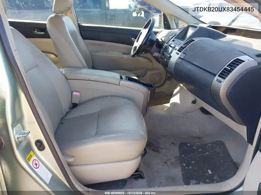 2008 TOYOTA PRIUS VIN JTDKB20UX83454445 — фото 5
