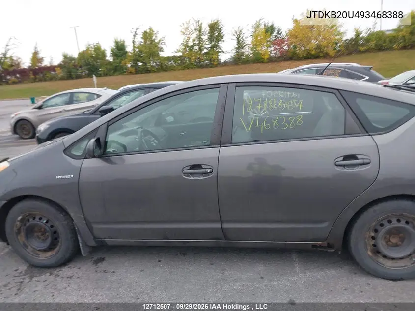 2009 TOYOTA PRIUS VIN JTDKB20U493468388 — фото 14