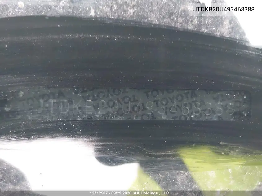 2009 TOYOTA PRIUS VIN JTDKB20U493468388 — фото 19