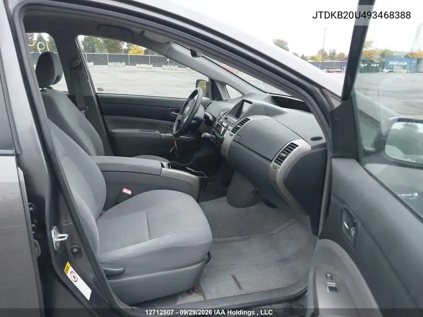 2009 TOYOTA PRIUS VIN JTDKB20U493468388 — фото 5