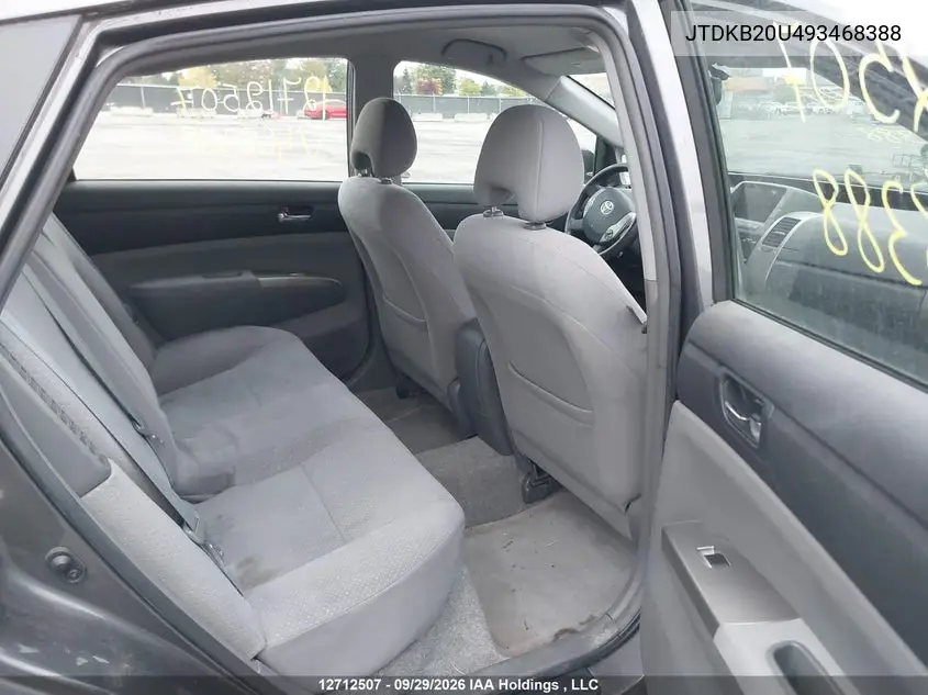 2009 TOYOTA PRIUS VIN JTDKB20U493468388 — фото 8