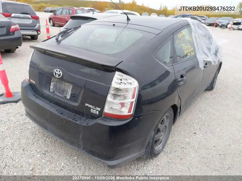 2009 TOYOTA PRIUS VIN JTDKB20U293476232 — фото 4