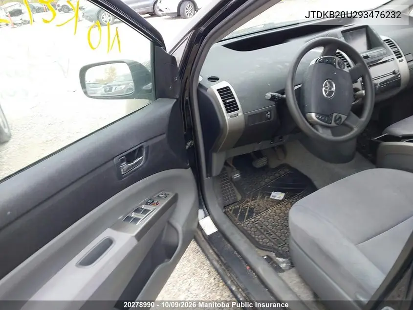 2009 TOYOTA PRIUS VIN JTDKB20U293476232 — фото 5