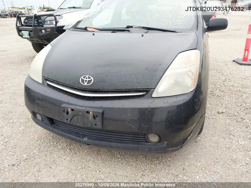 2009 TOYOTA PRIUS VIN JTDKB20U293476232 — фото 6