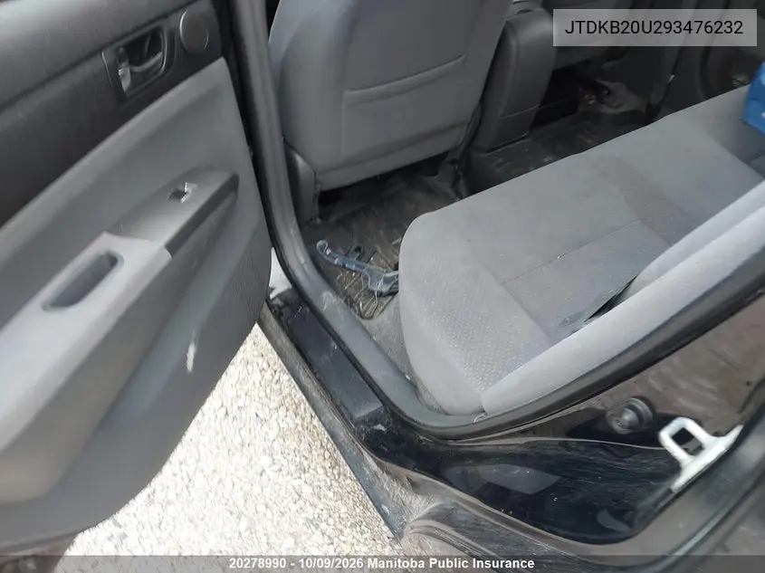 2009 TOYOTA PRIUS VIN JTDKB20U293476232 — фото 8