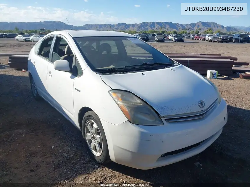TOYOTA PRIUS 2009, VIN JTDKB20U993487230