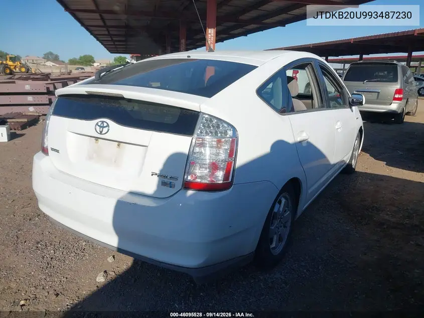 2009 TOYOTA PRIUS VIN JTDKB20U993487230 — фото 4