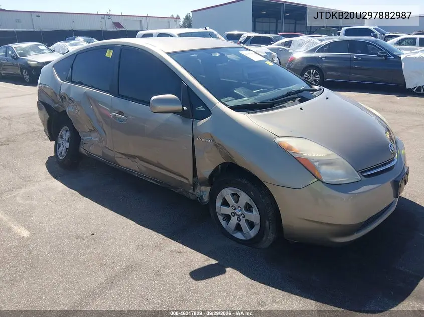 TOYOTA PRIUS 2009, VIN JTDKB20U297882987