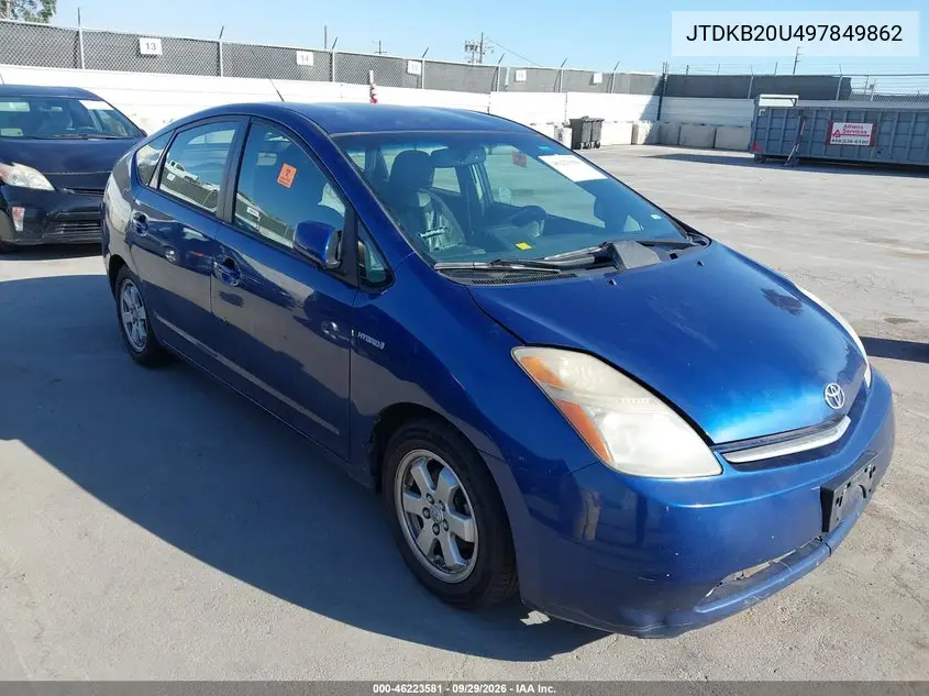 TOYOTA PRIUS 2009, VIN JTDKB20U497849862
