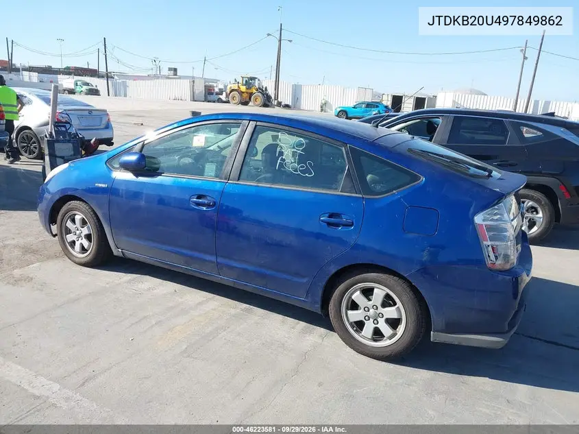 2009 TOYOTA PRIUS VIN JTDKB20U497849862 — фото 3