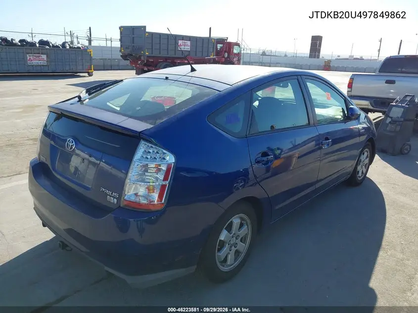 2009 TOYOTA PRIUS VIN JTDKB20U497849862 — фото 4