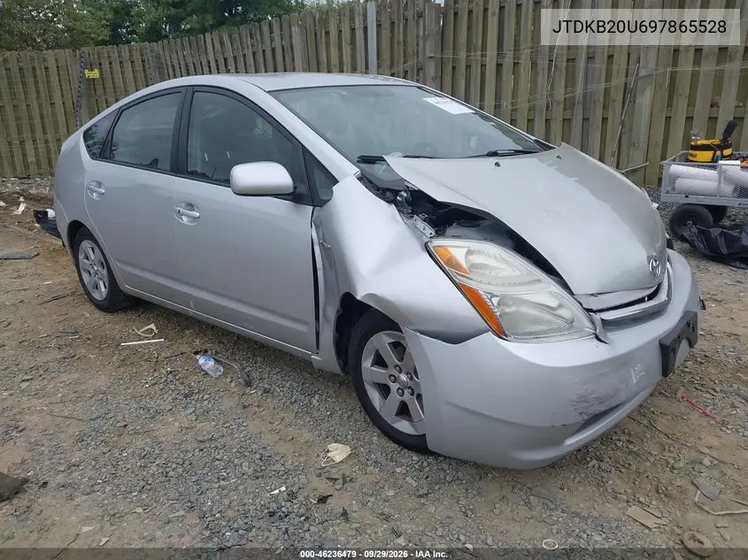 TOYOTA PRIUS 2009, VIN JTDKB20U697865528