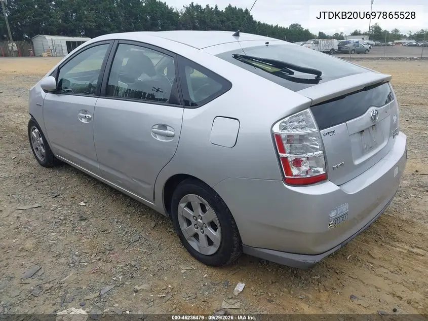 2009 TOYOTA PRIUS VIN JTDKB20U697865528 — фото 3