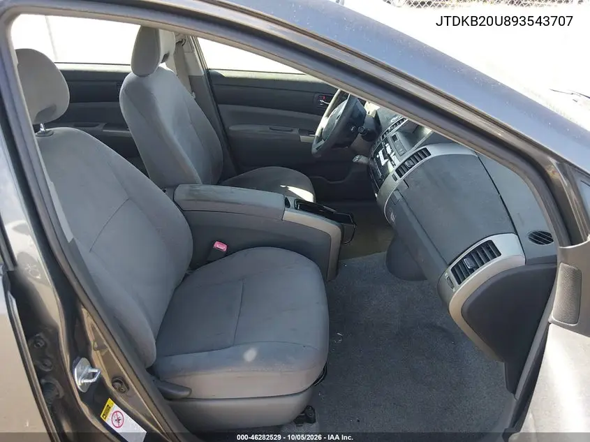 2009 TOYOTA PRIUS VIN JTDKB20U893543707 — фото 5