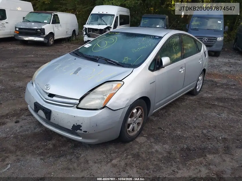 2009 TOYOTA PRIUS VIN JTDKB20U097874547 — фото 2