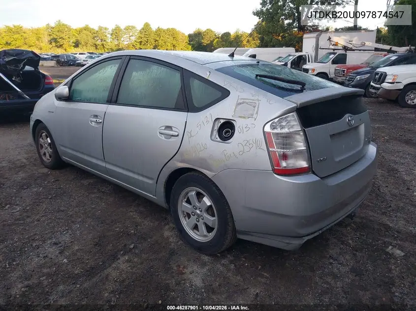 2009 TOYOTA PRIUS VIN JTDKB20U097874547 — фото 3