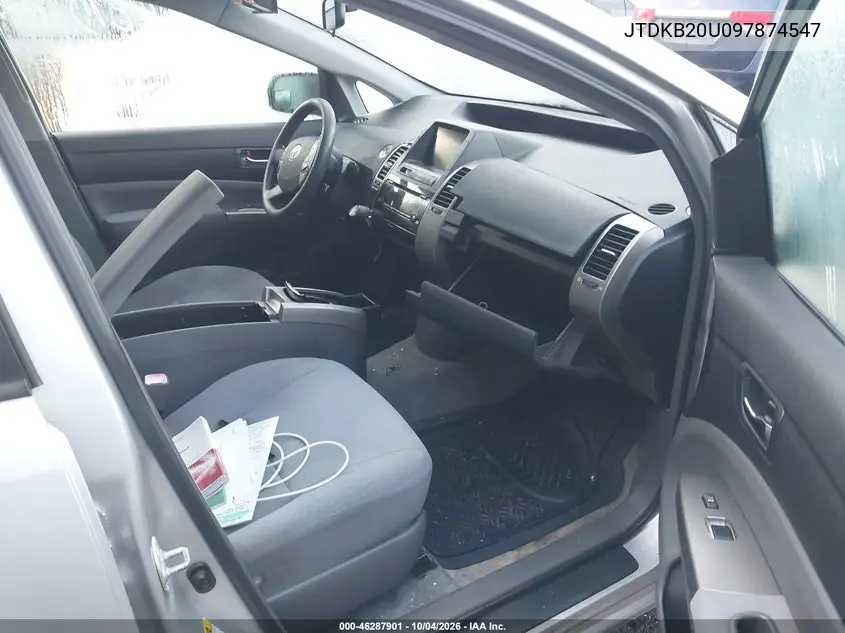 2009 TOYOTA PRIUS VIN JTDKB20U097874547 — фото 5