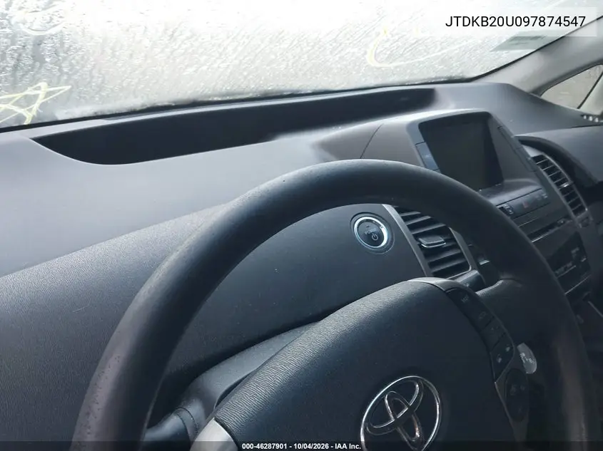 2009 TOYOTA PRIUS VIN JTDKB20U097874547 — фото 7