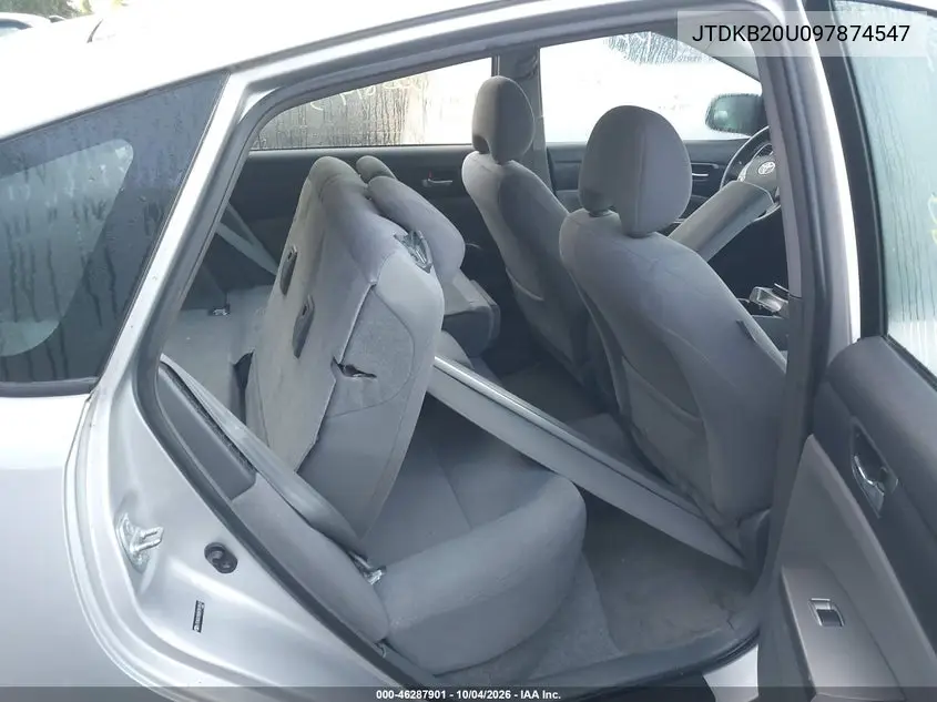 2009 TOYOTA PRIUS VIN JTDKB20U097874547 — фото 8
