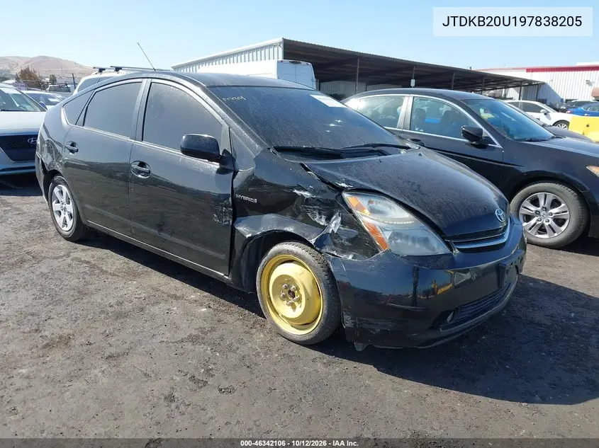 TOYOTA PRIUS 2009, VIN JTDKB20U197838205