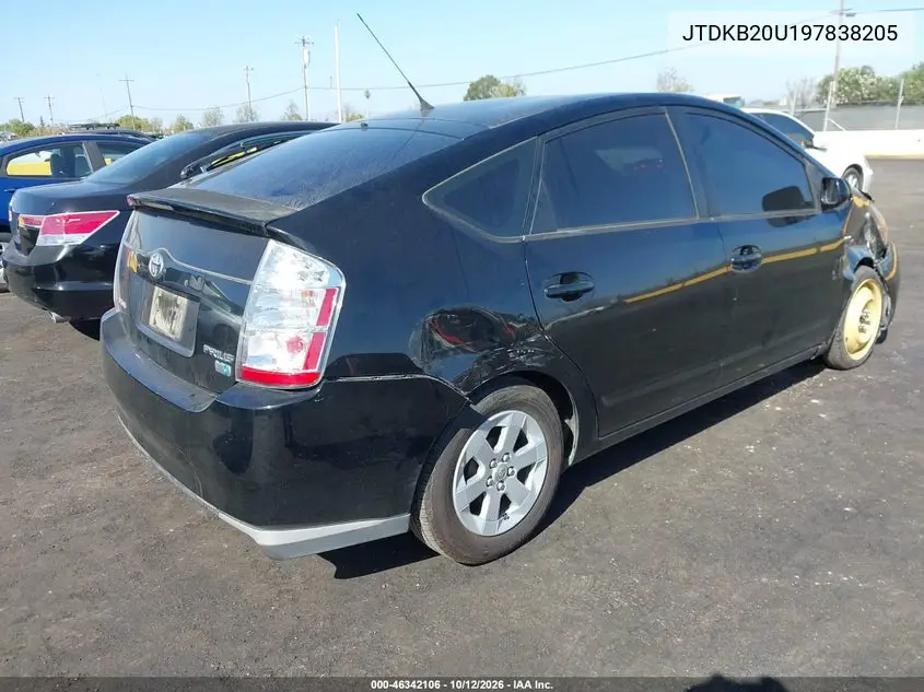 2009 TOYOTA PRIUS VIN JTDKB20U197838205 — фото 4