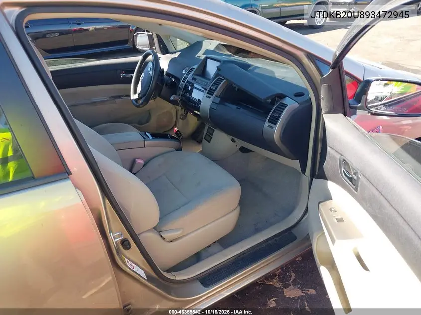 2009 TOYOTA PRIUS VIN JTDKB20U893472945 — фото 5