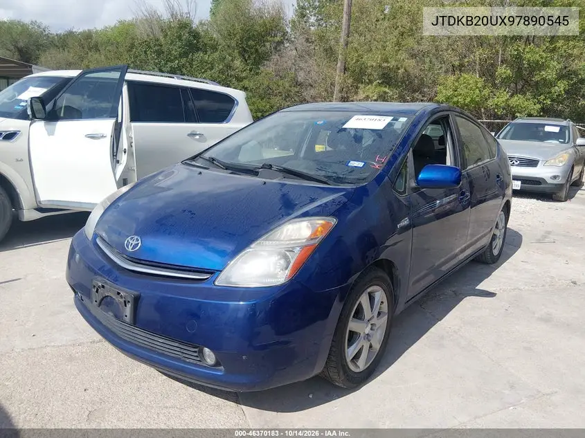 2009 TOYOTA PRIUS VIN JTDKB20UX97890545 — фото 2