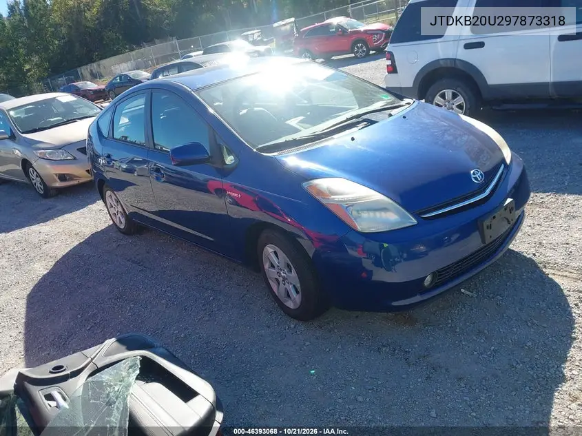 TOYOTA PRIUS 2009, VIN JTDKB20U297873318