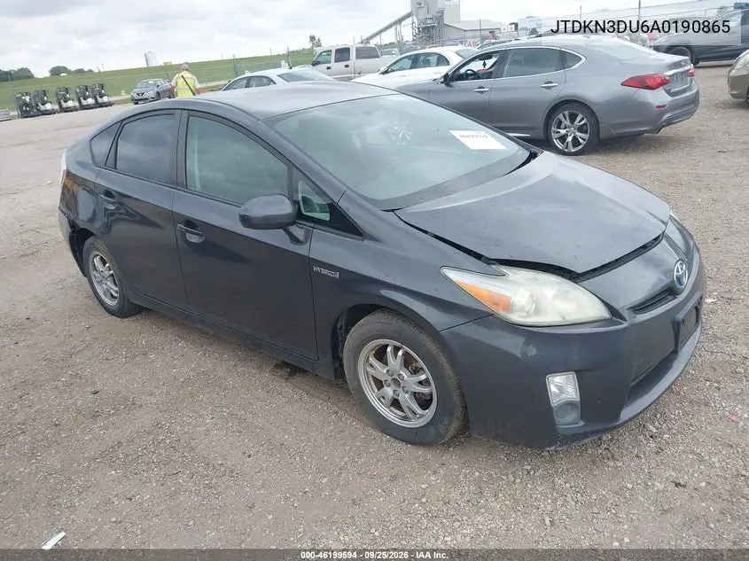 TOYOTA PRIUS 2010, VIN JTDKN3DU6A0190865