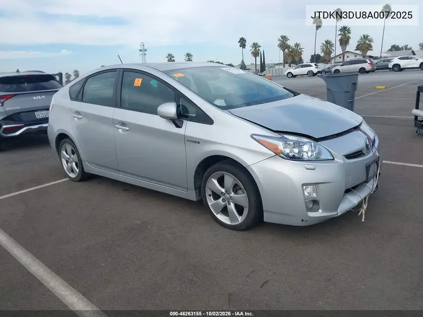 TOYOTA PRIUS 2010, VIN JTDKN3DU8A0072025