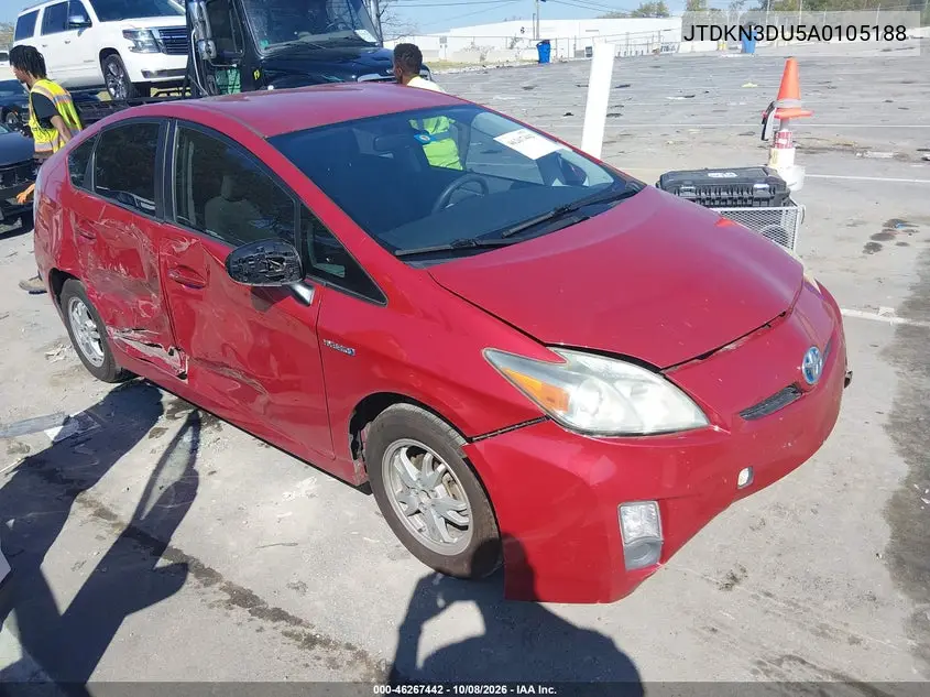 TOYOTA PRIUS 2010, VIN JTDKN3DU5A0105188
