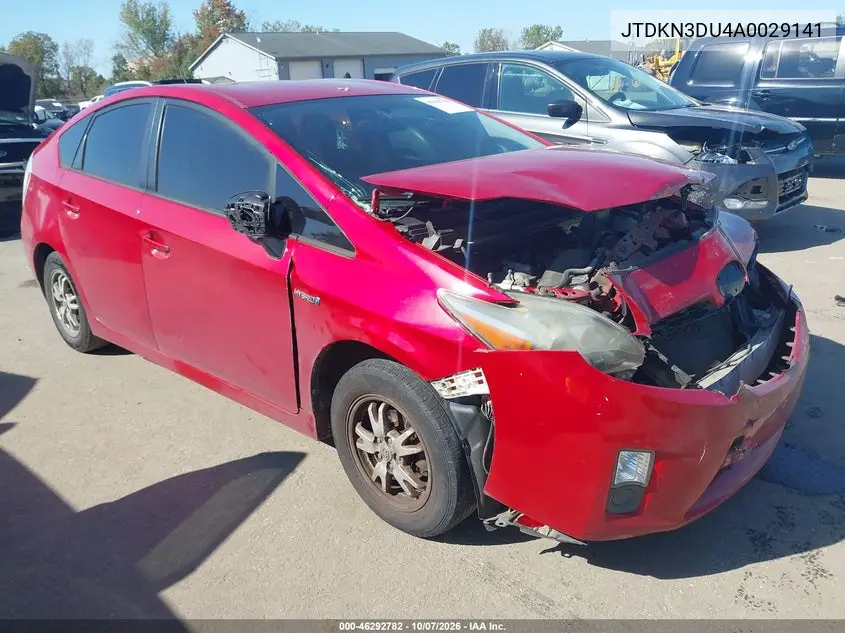 TOYOTA PRIUS 2010, VIN JTDKN3DU4A0029141