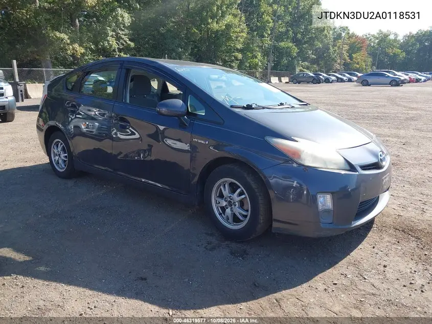 TOYOTA PRIUS 2010, VIN JTDKN3DU2A0118531