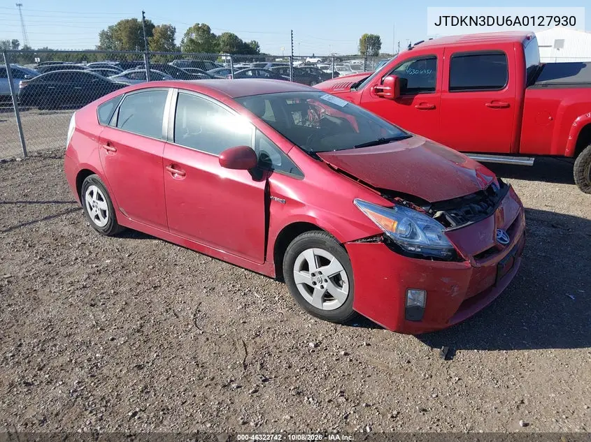 TOYOTA PRIUS 2010, VIN JTDKN3DU6A0127930