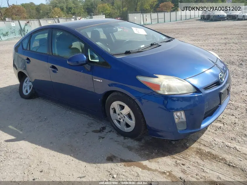 TOYOTA PRIUS 2010, VIN JTDKN3DU9A0051202