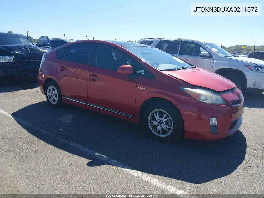 TOYOTA PRIUS 2010, VIN JTDKN3DUXA0211572