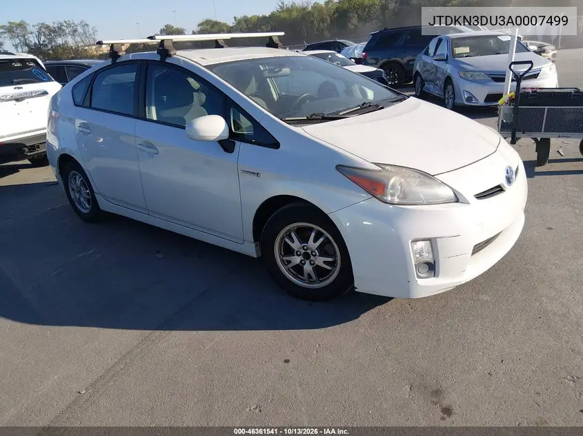 TOYOTA PRIUS 2010, VIN JTDKN3DU3A0007499