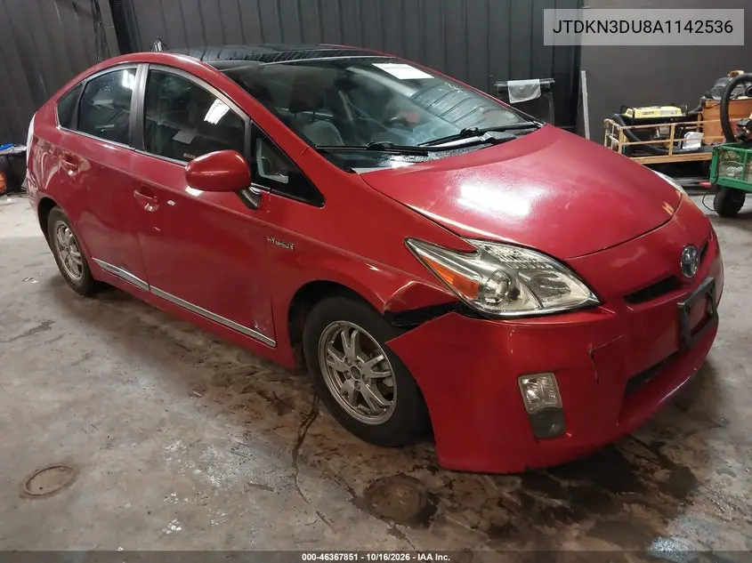 TOYOTA PRIUS 2010, VIN JTDKN3DU8A1142536