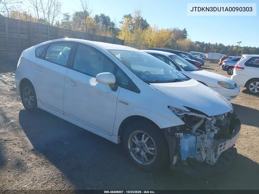 TOYOTA PRIUS 2010, VIN JTDKN3DU1A0090303