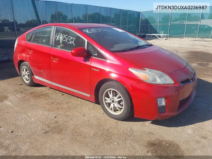 TOYOTA PRIUS 2010, VIN JTDKN3DUXA0236987