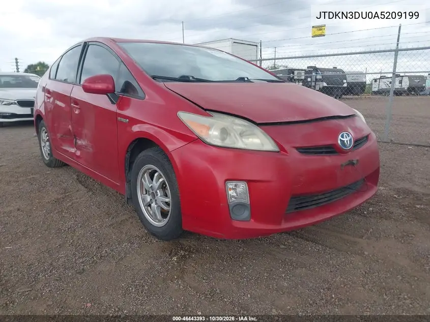 TOYOTA PRIUS 2010, VIN JTDKN3DU0A5209199