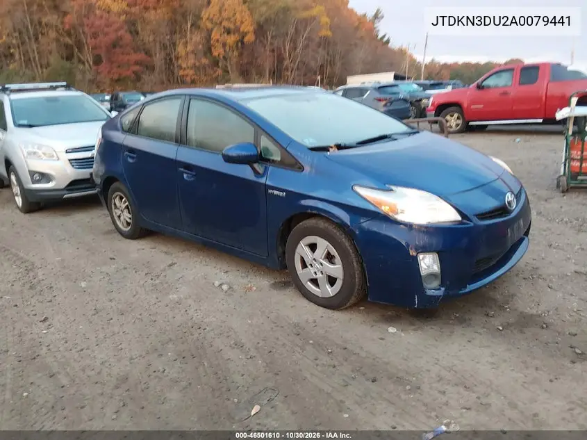 TOYOTA PRIUS 2010, VIN JTDKN3DU2A0079441