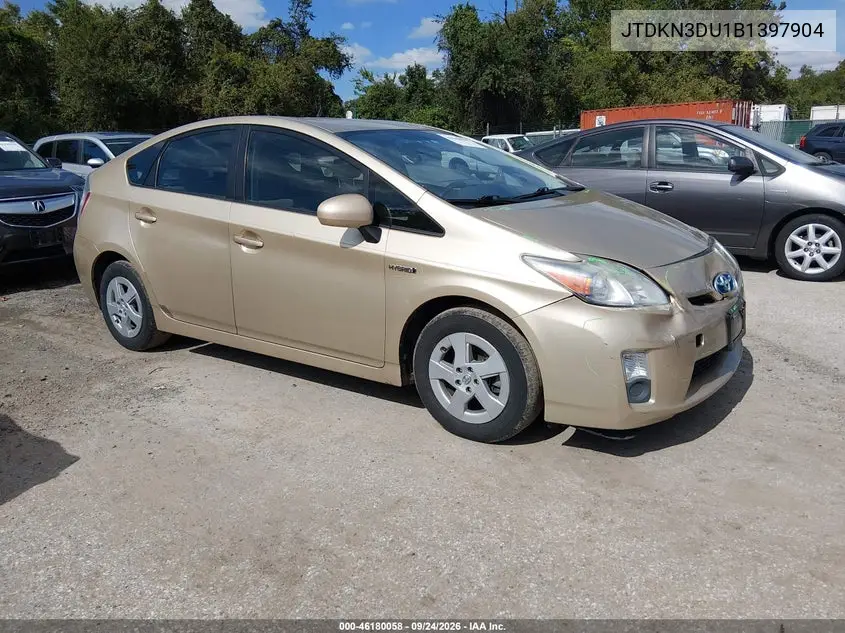 TOYOTA PRIUS 2011, VIN JTDKN3DU1B1397904