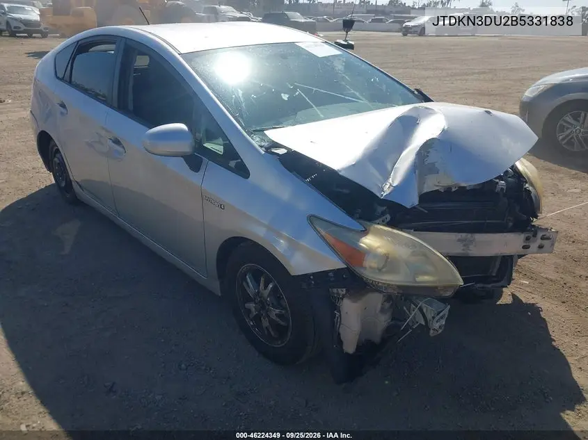 TOYOTA PRIUS 2011, VIN JTDKN3DU2B5331838