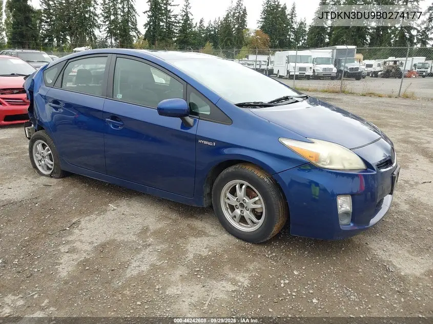 TOYOTA PRIUS 2011, VIN JTDKN3DU9B0274177