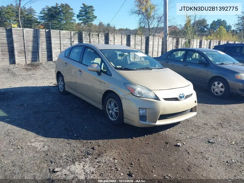 TOYOTA PRIUS 2011, VIN JTDKN3DU2B1392775