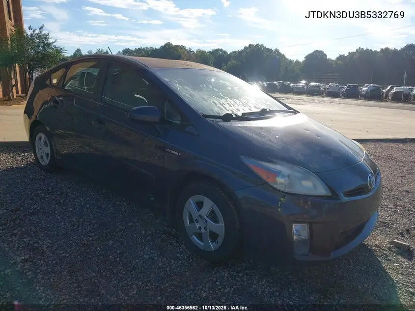 TOYOTA PRIUS 2011, VIN JTDKN3DU3B5332769