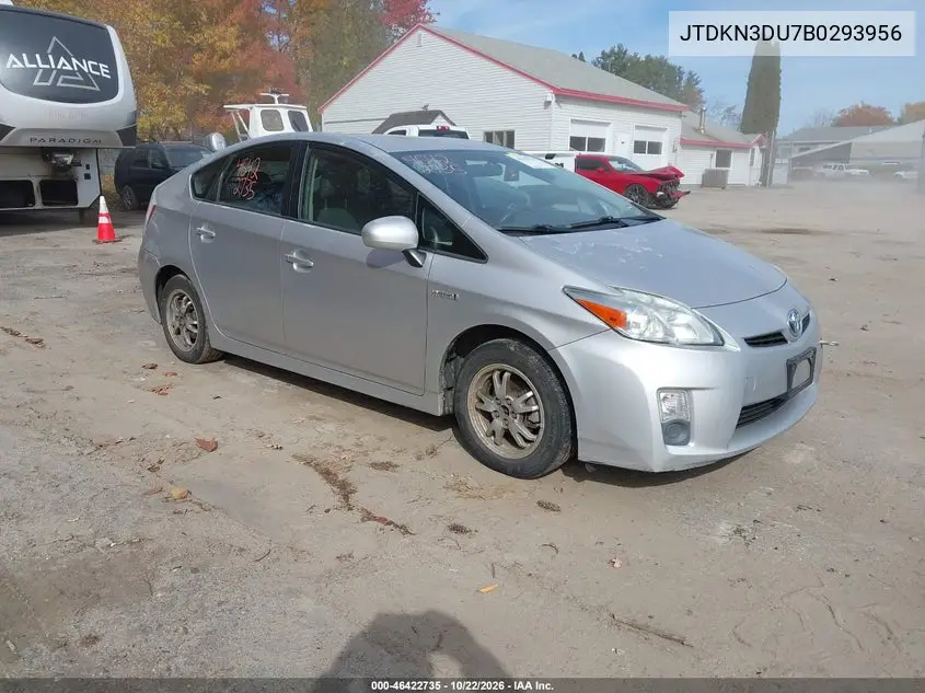TOYOTA PRIUS 2011, VIN JTDKN3DU7B0293956
