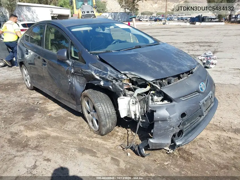 TOYOTA PRIUS 2012, VIN JTDKN3DU1C5484132